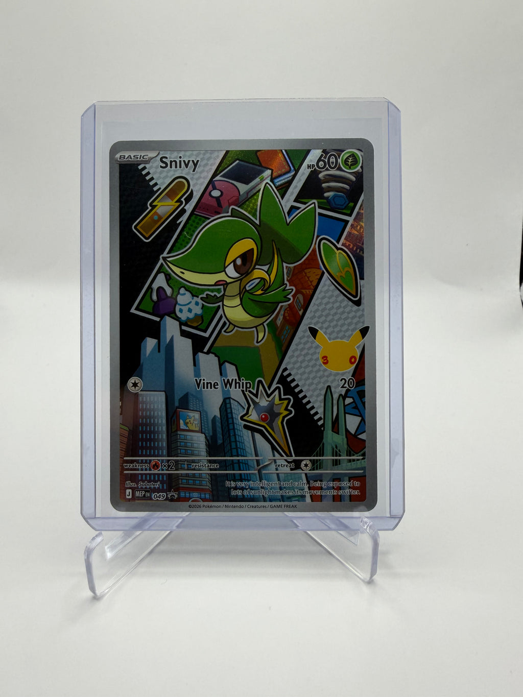 2026 Pokémon TCG Mega Evolution Black Star Promo Snivy #049