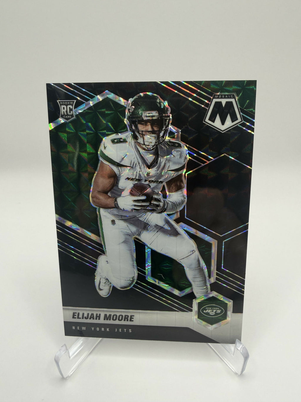 2021 Panini Mosaic Elijah Moore Black 1/1