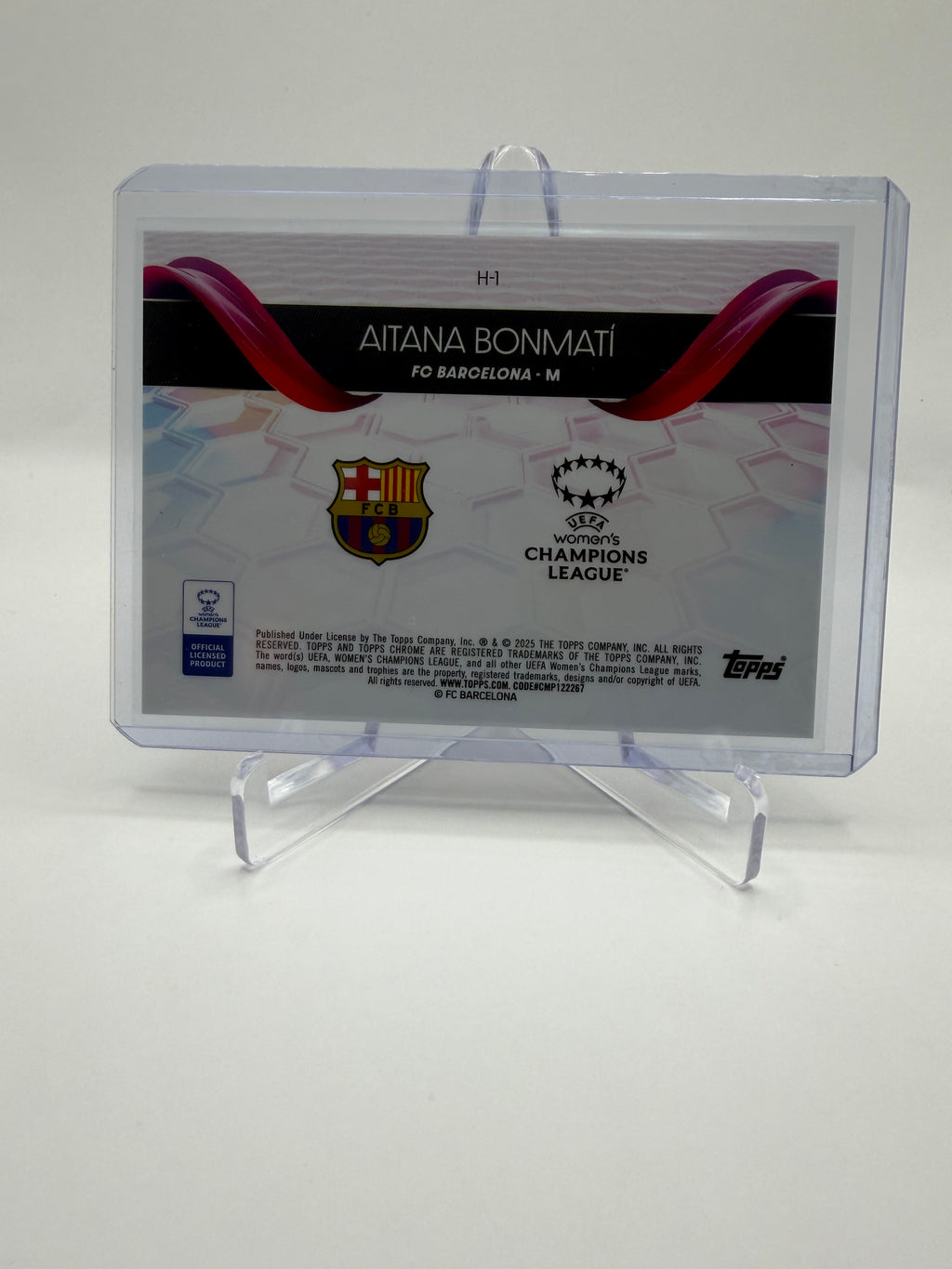 2024-25 Topps Chrome UEFA Women's Champions League Aitana Bonmatí Helix #H-1