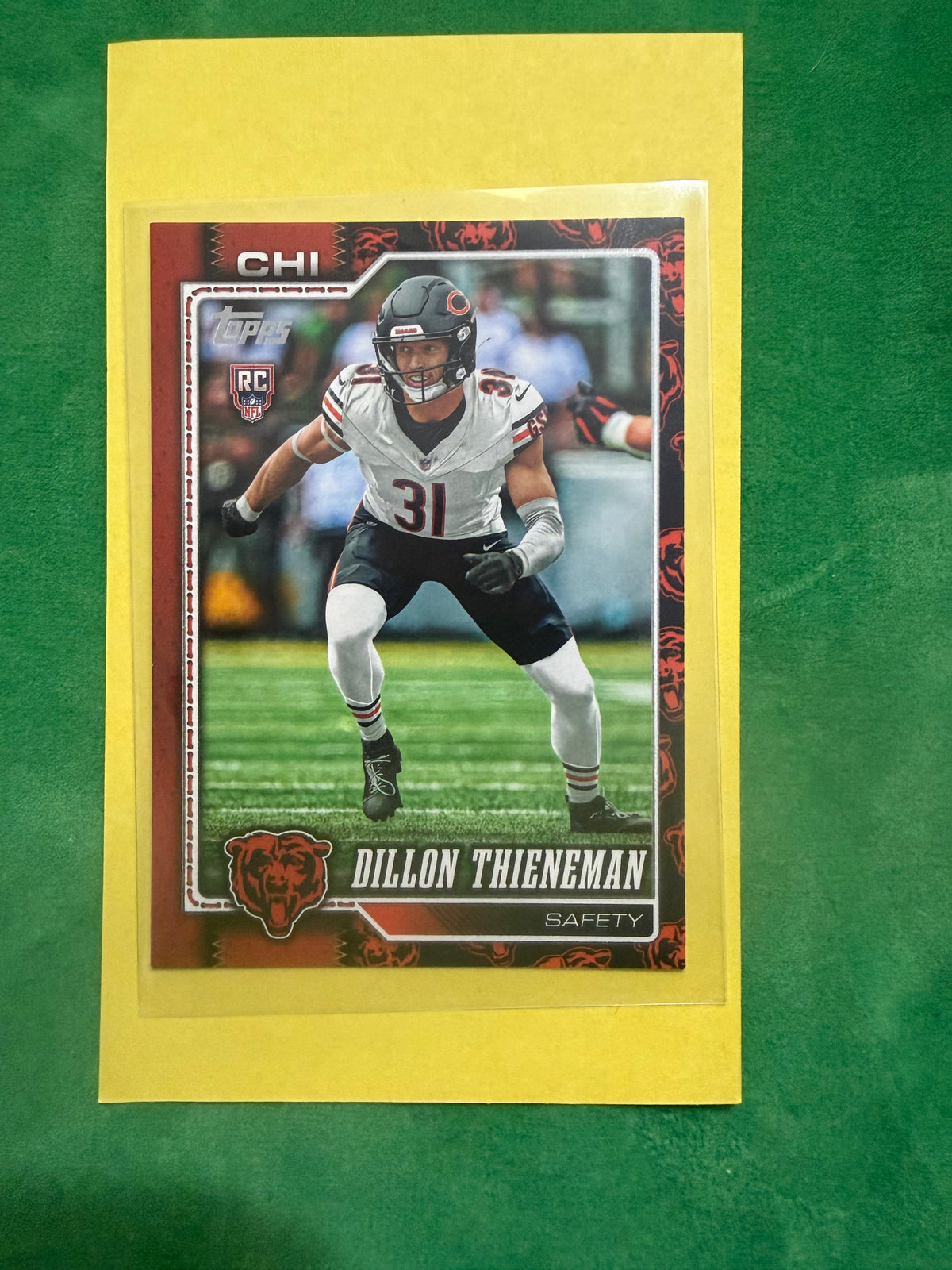 2026 Topps Football Dillon Thieneman Team Border Rookie