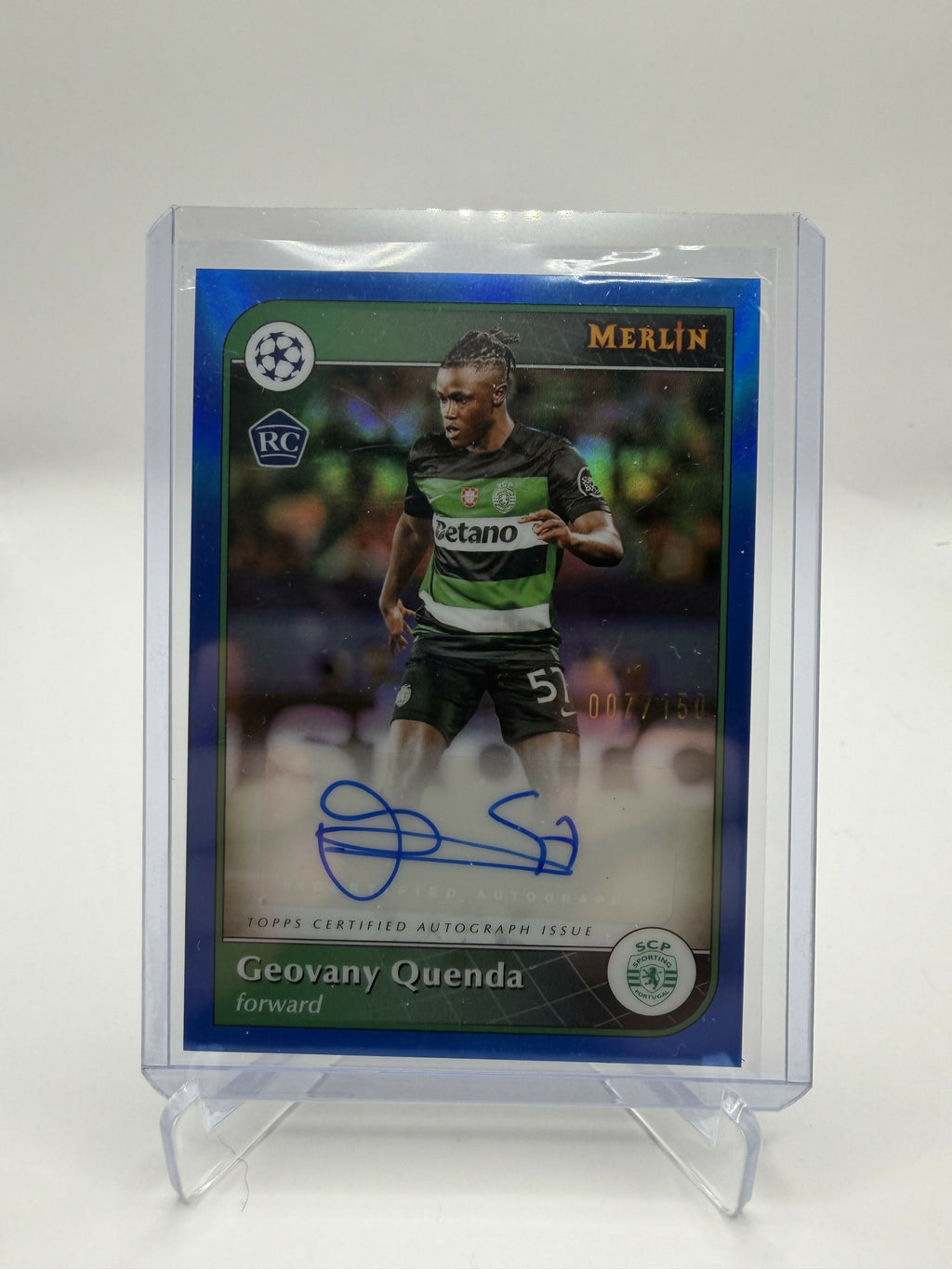 2025 Topps Merlin Giovanny Quenda Auto /150