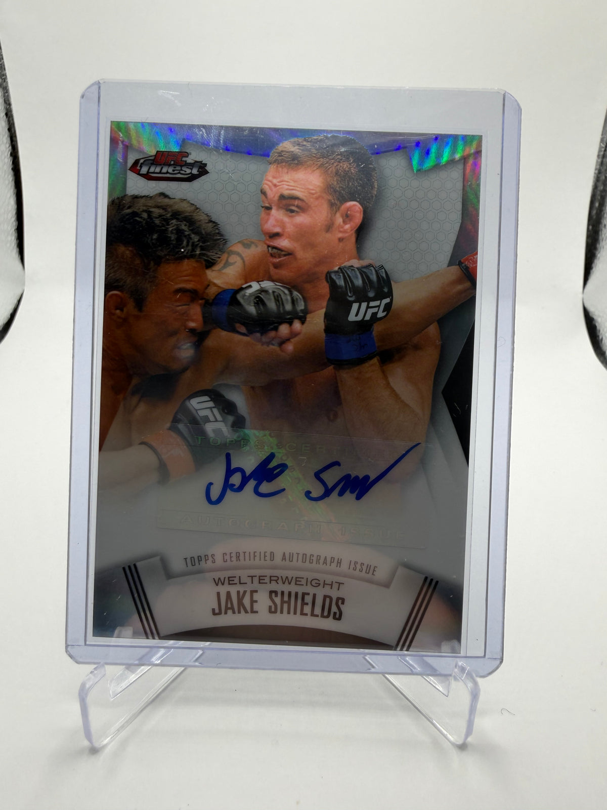 2012 Topps UFC Finest Jake Shields Finest Fighters Autograph #A-JS