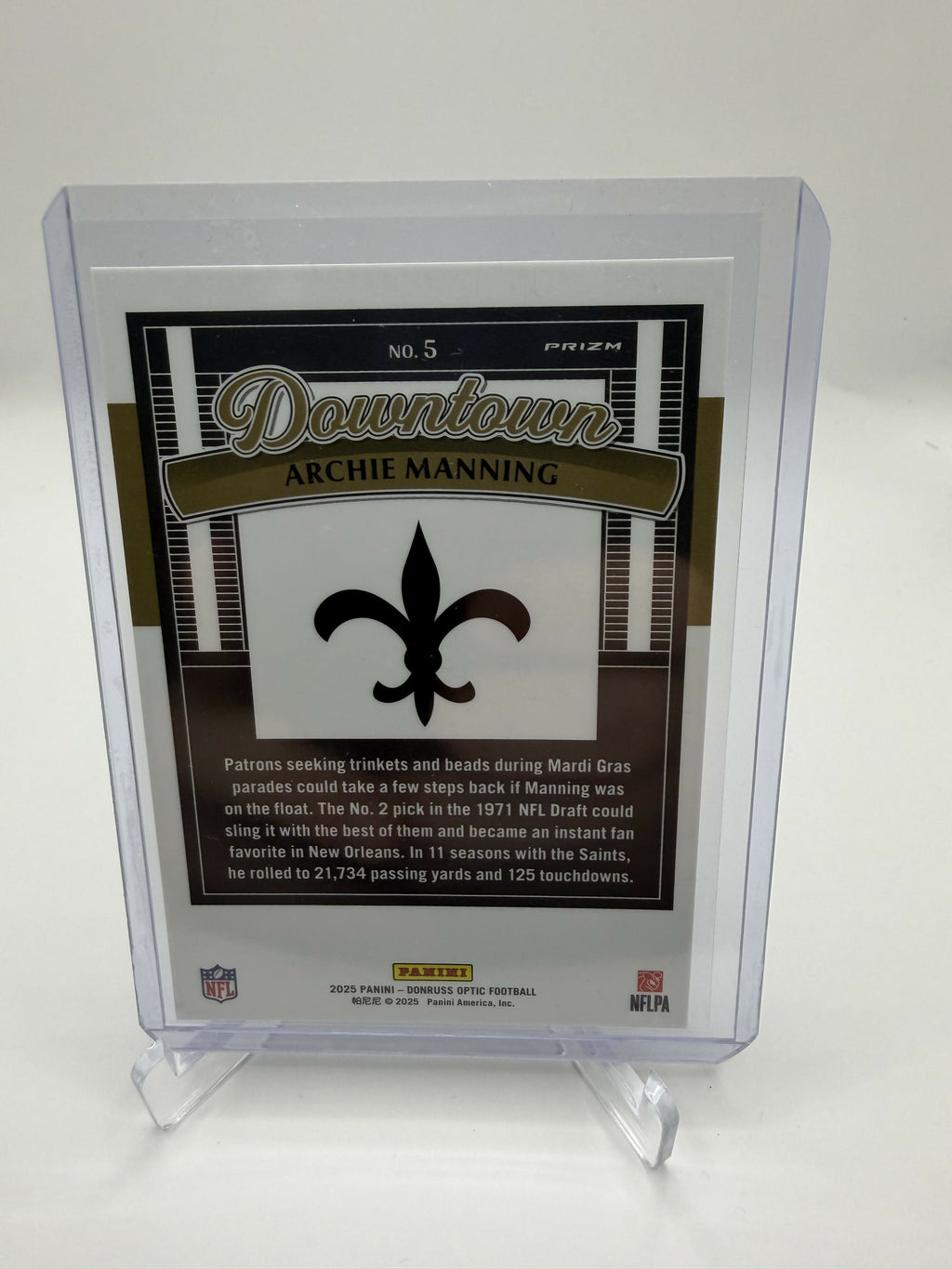 2025 Panini Optic Archie Manning Downtown