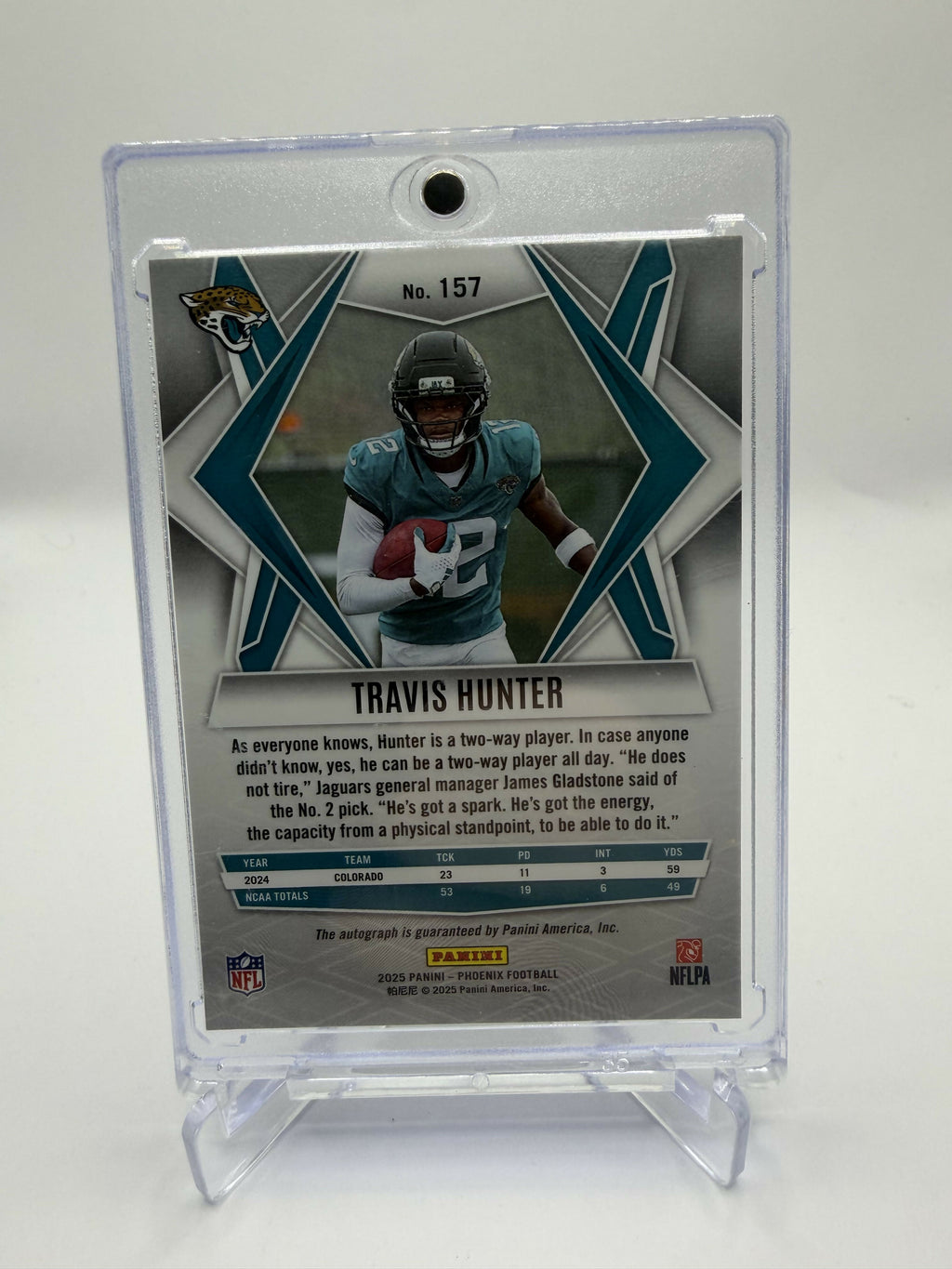 2025 Panini Phoenix Travis Hunter Auto