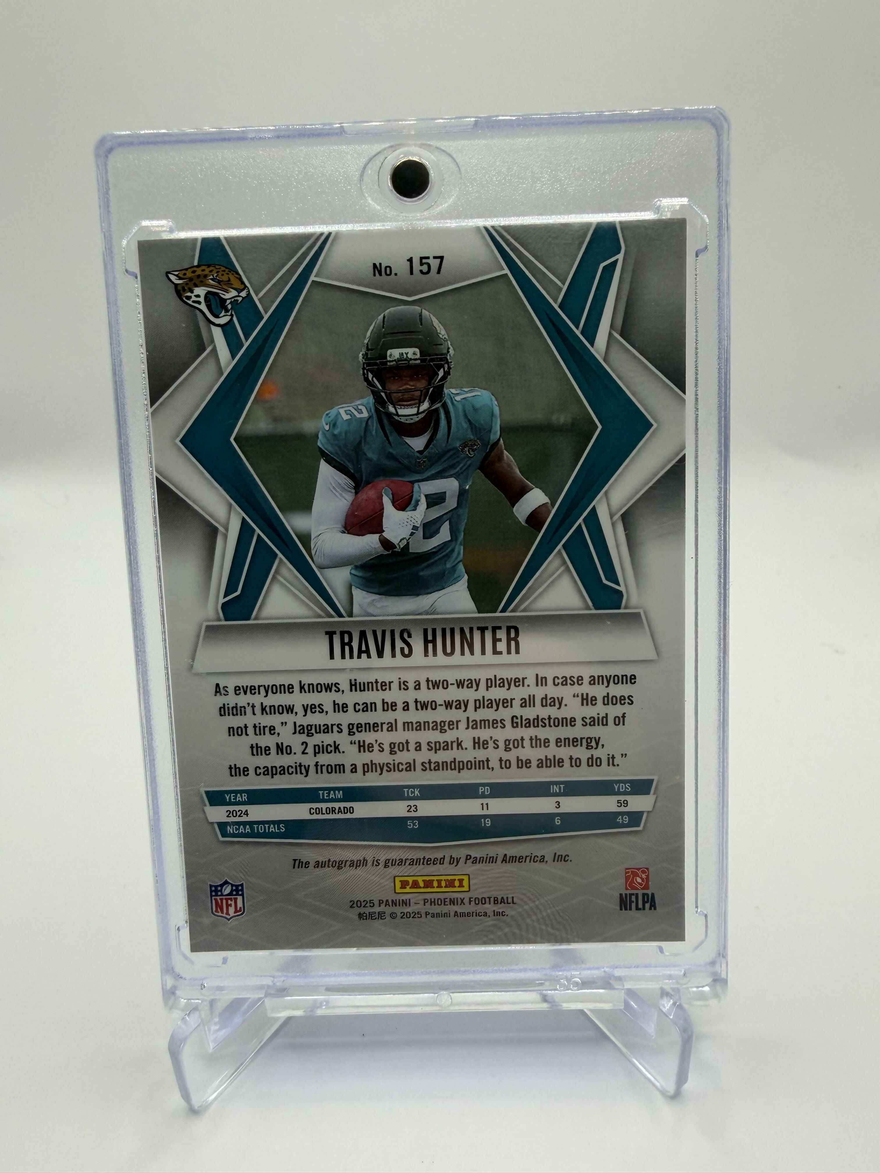 2025 Panini Phoenix Travis Hunter Auto