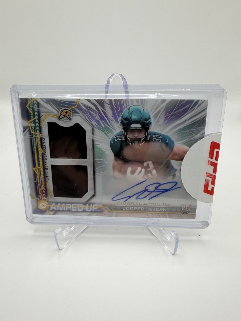 2025 Topps Resurgence Amped Up Rookie Patch Autographs Cooper DeJean #AU-CD
